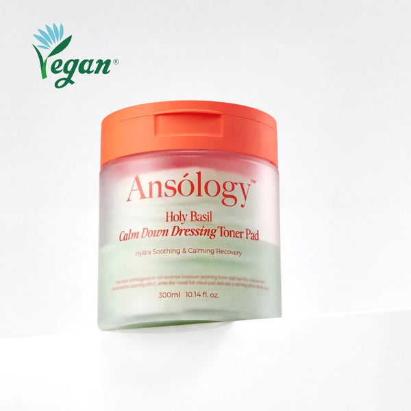 Pads apaisants imbibés Ansólogy, lotion tonique coréenne